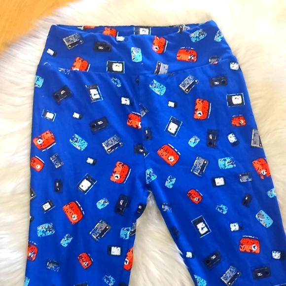 LulaRoe Vintage Electronics Printed Leggings-#1543 - Picture 2 of 10